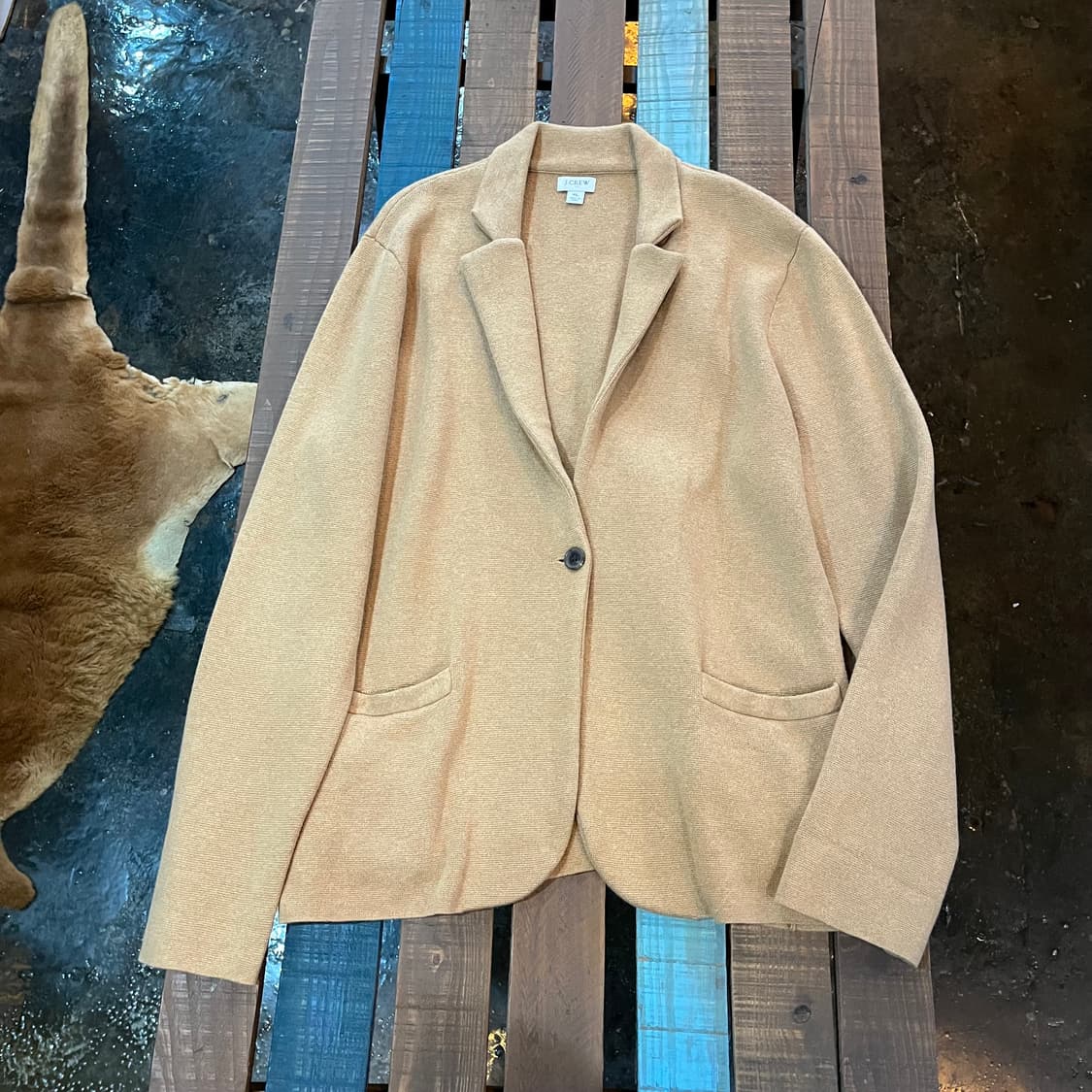 제이크루 코튼 니트 블레이저 상품이미지1