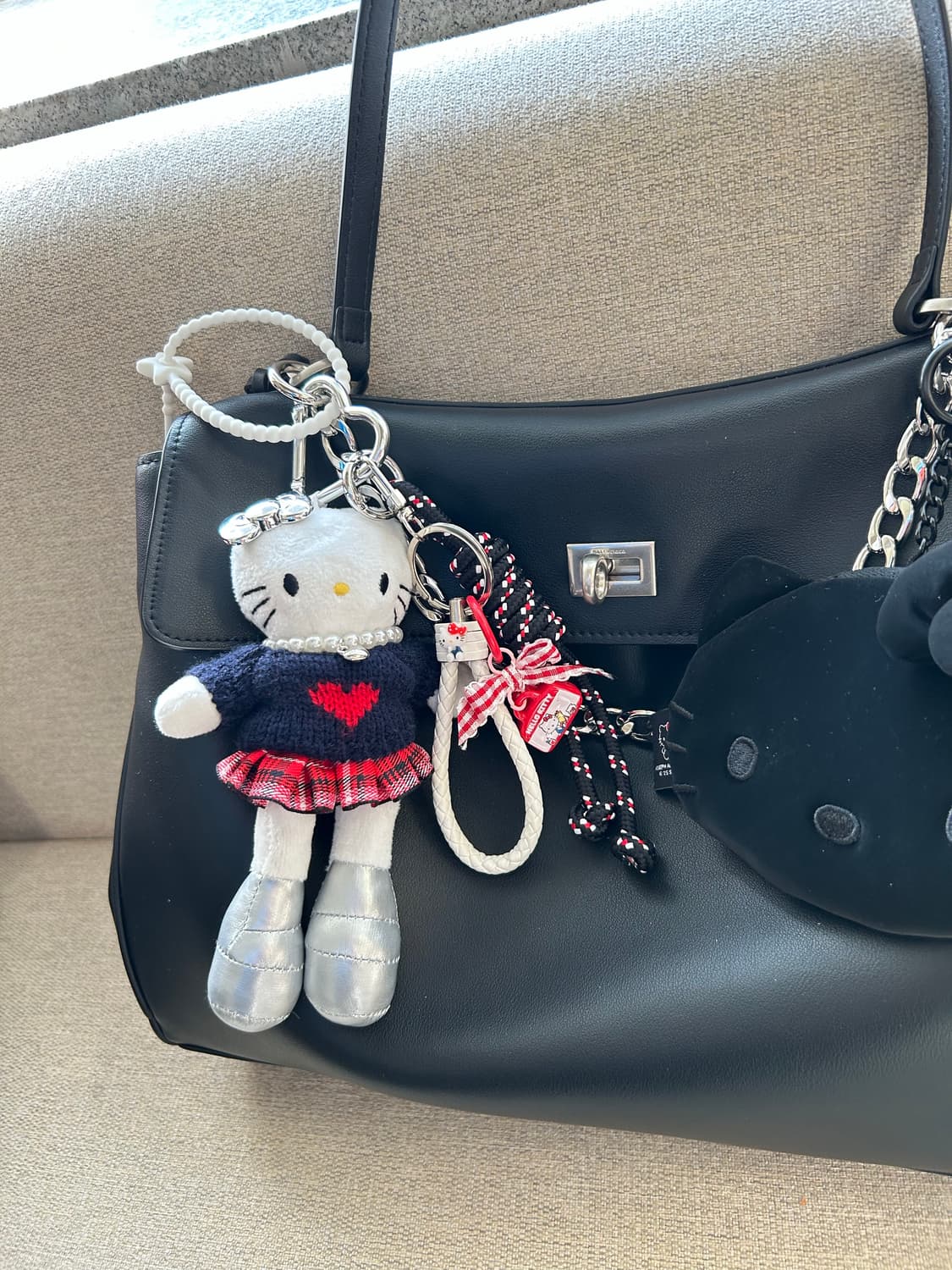 (28)❣️ 롱다리 키티 하트 니트 커스텀 키링 💋 상품이미지3