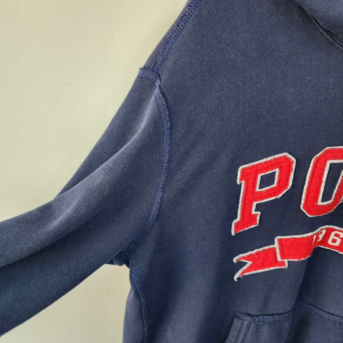 폴로 네이비 후드티 상품이미지3