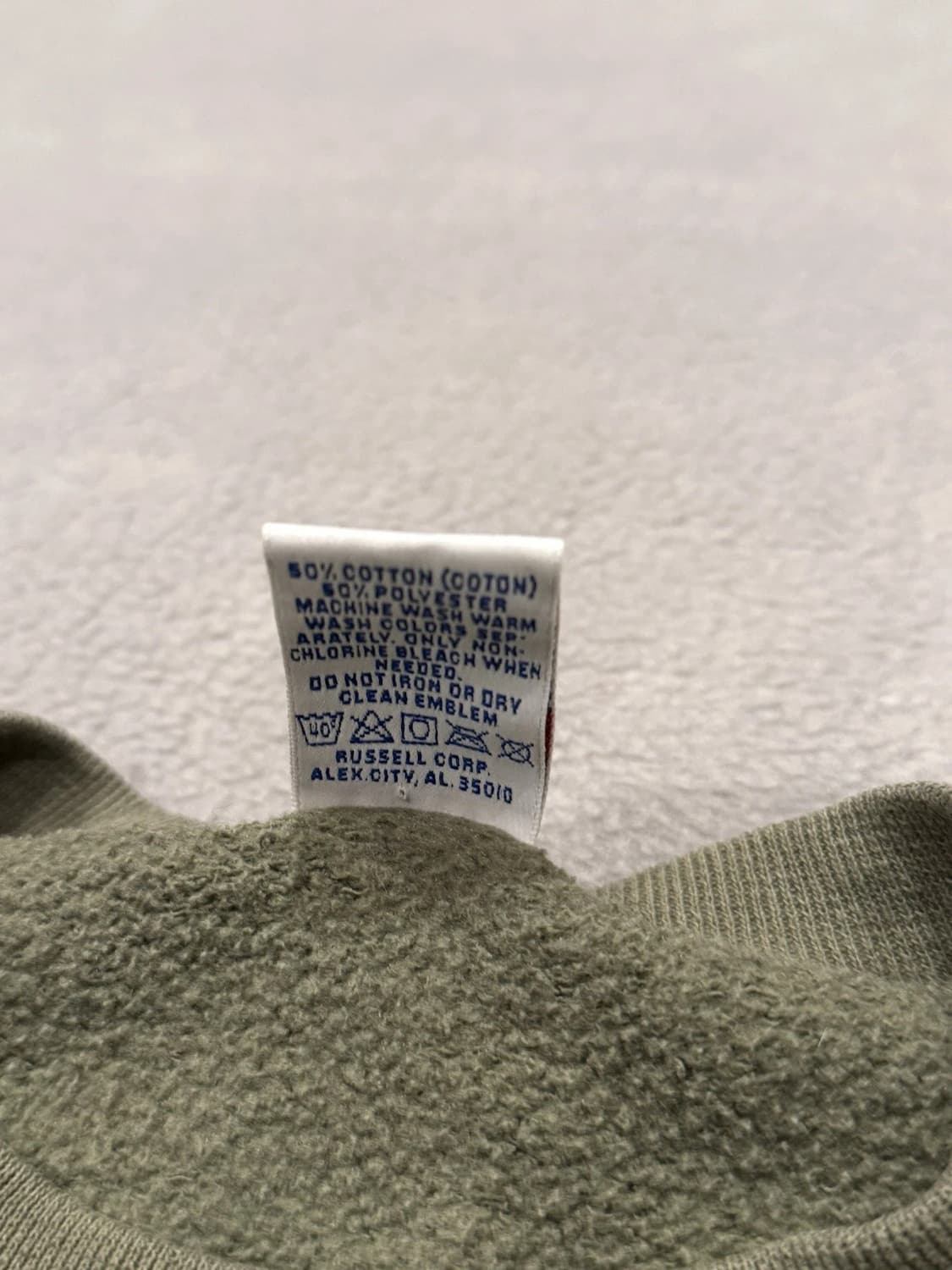 러셀 애슬레틱 스웻 셔츠 맨투맨 그린 상품이미지3