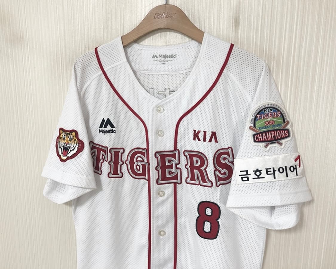 KBO 마제스틱 기아타이거즈 2009 챔피언스져지 100 #8 안치홍 상품이미지6
