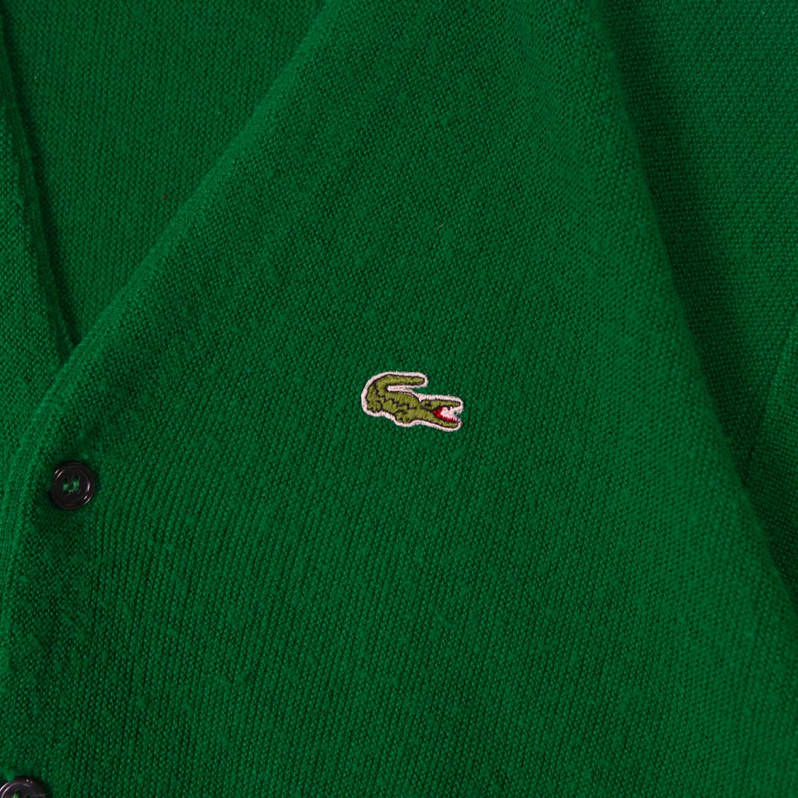 70s IZOD 라코스테 아크릴 가디건 그린 상품이미지4