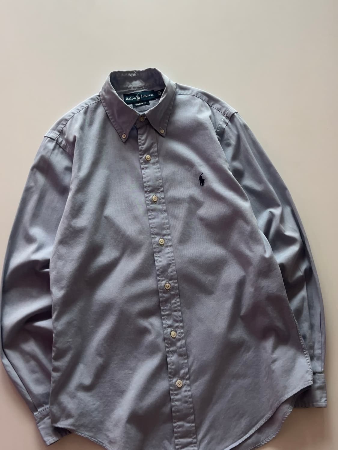 폴로 랄프로렌 소라색 커스텀 핏 셔츠 15/38 상품이미지2