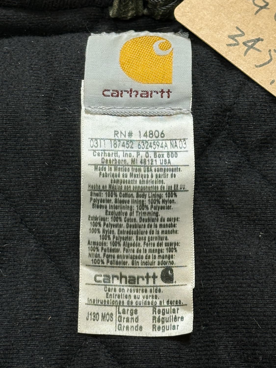 OG 칼하트 J130 액티브 자켓 칼하트 MOS 모스그린 상품이미지9