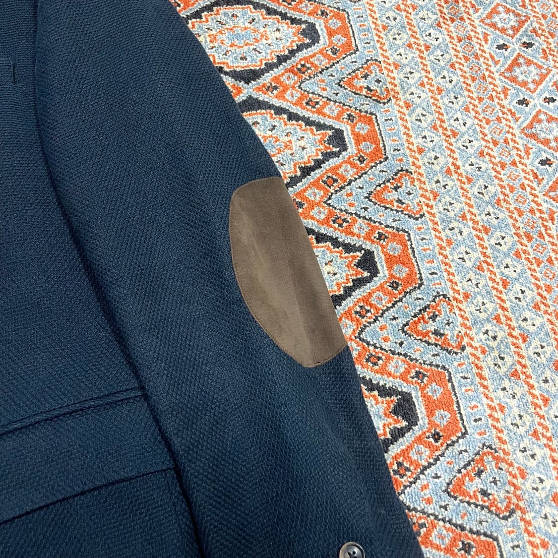 마시모두띠 네이비 엘보패치 면 블레이저 EUR50 상품이미지2