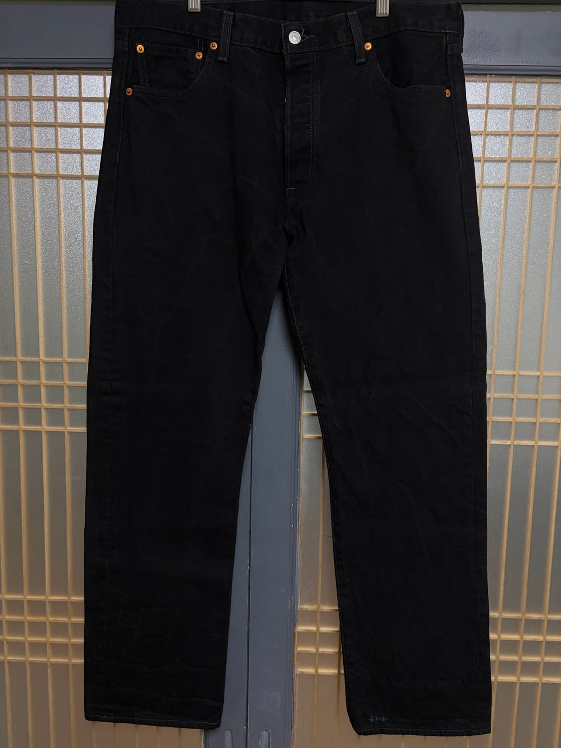 36in)리바이스501 블랙데님팬츠 스트레이트 상품이미지1