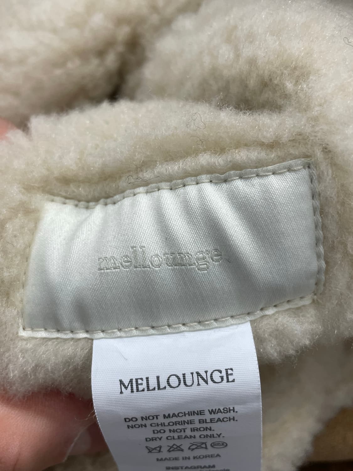 멜라운지 무스탕 브라운 OS 상품이미지3