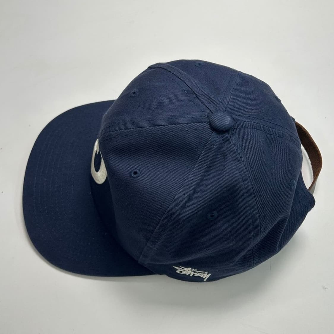 스투시 S 로고 스냅백 네이비 상품이미지3