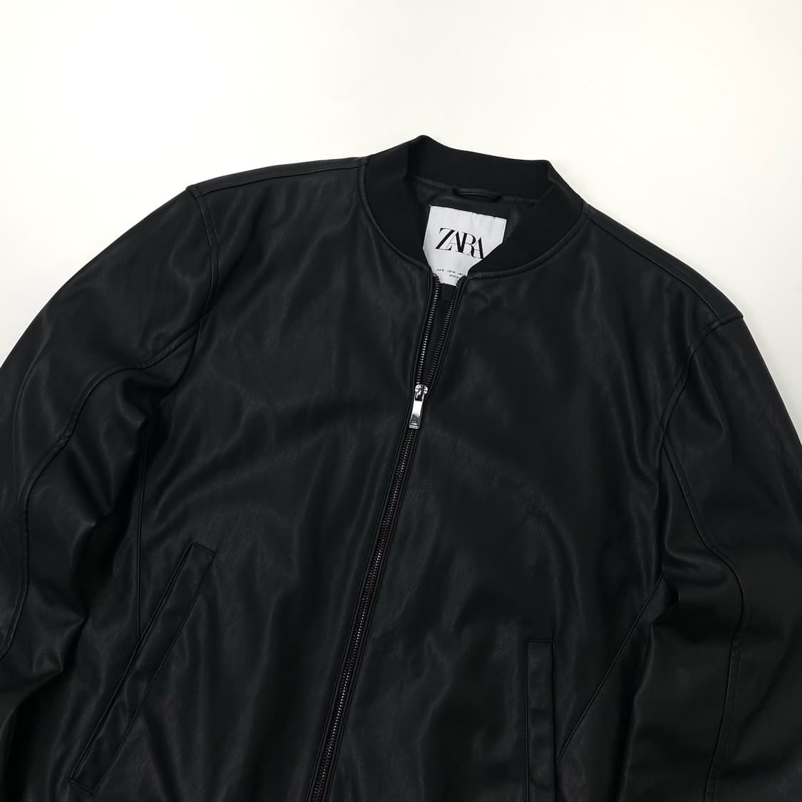 자라 인조가죽 블루종 상품이미지2