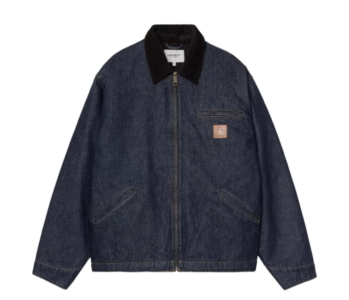 칼하트 WIP 디트로이트 자켓 블루 블랙 상품이미지1