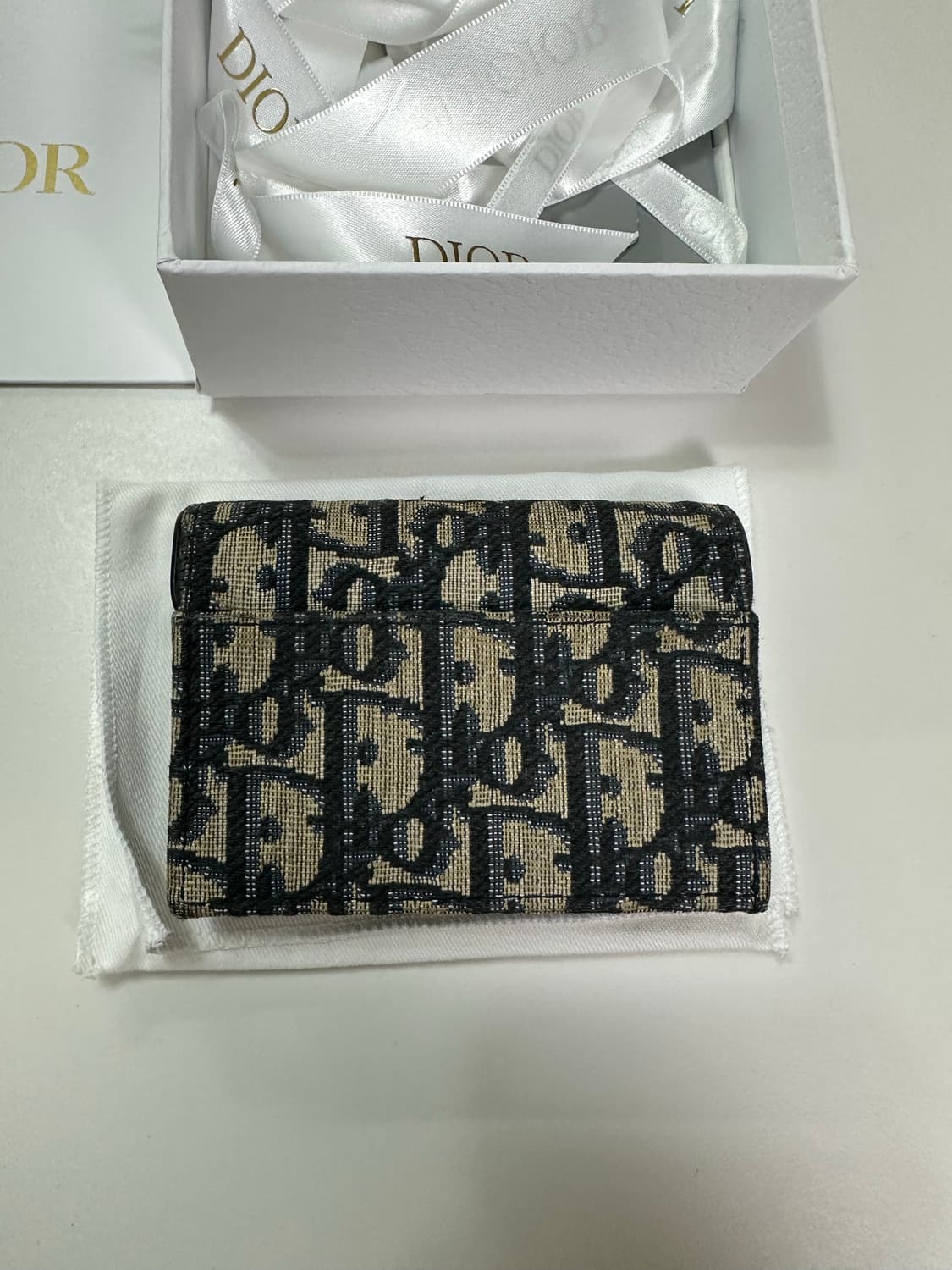 디올 오블리크 새들 카드지갑 구성품포함!! 상품이미지3