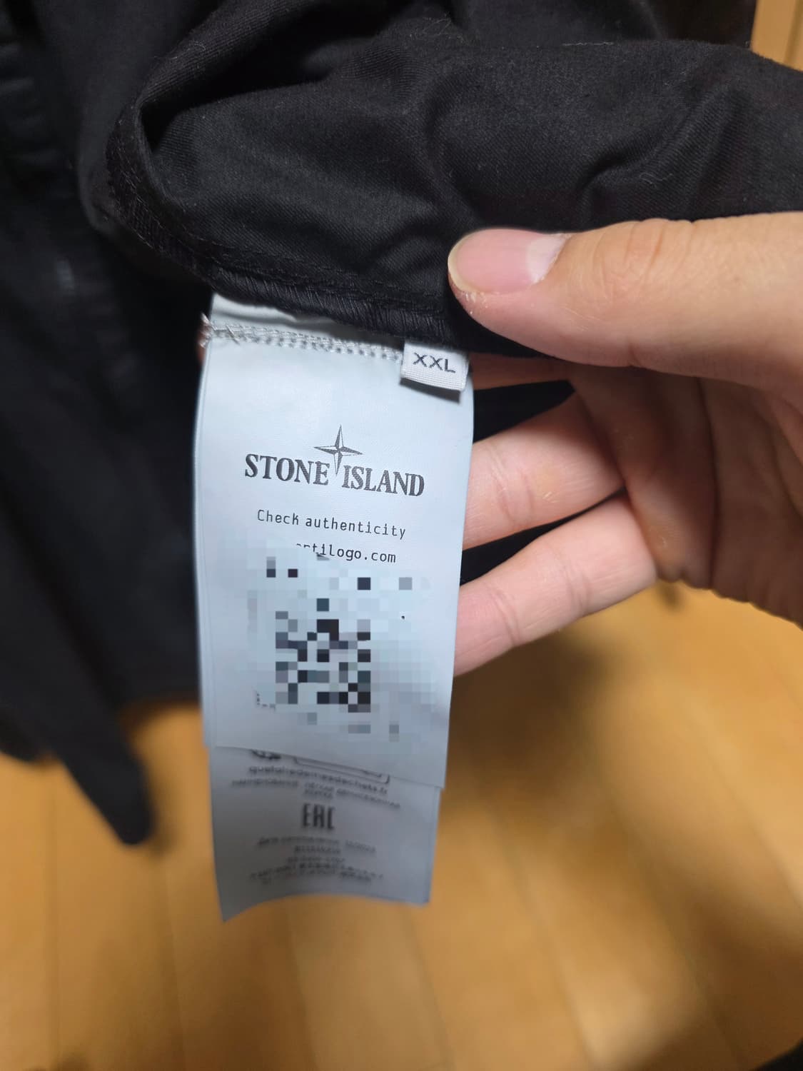 스톤아일랜드 코튼 트윌 오버셔츠 블랙 2XL 상품이미지8