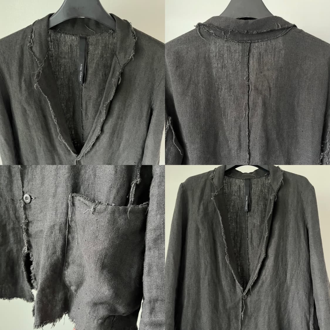 Poeme Bohemien Cut Off Linen Jacket 상품이미지9