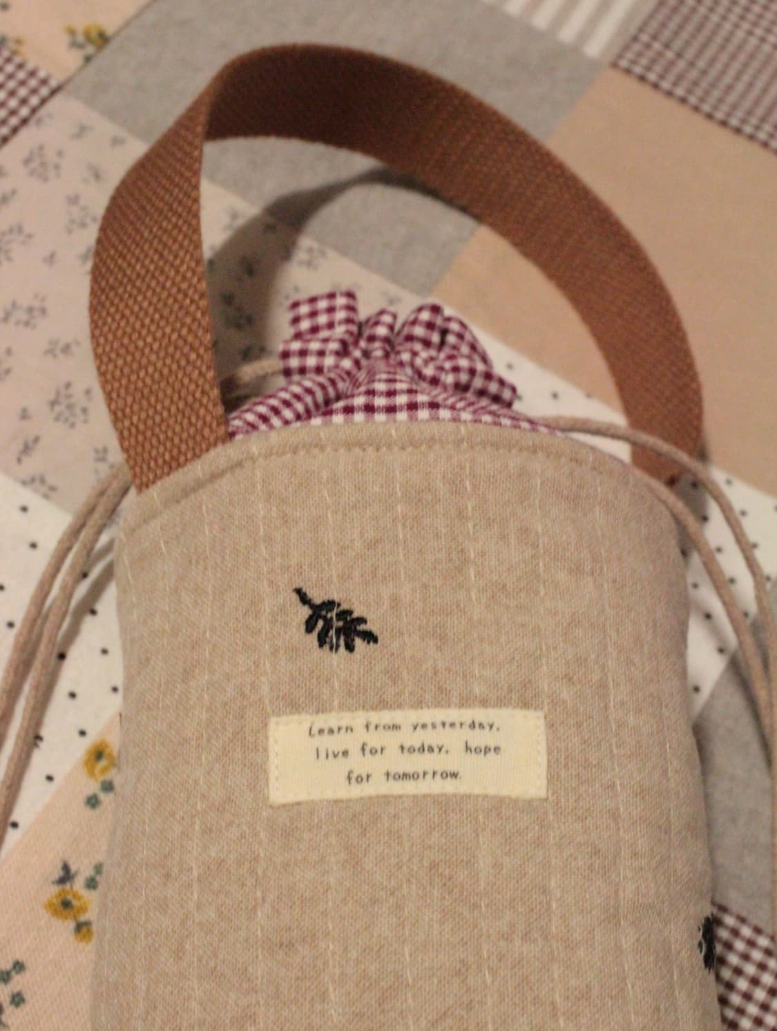 핸드메이드 누빔 물병 파우치 상품이미지2