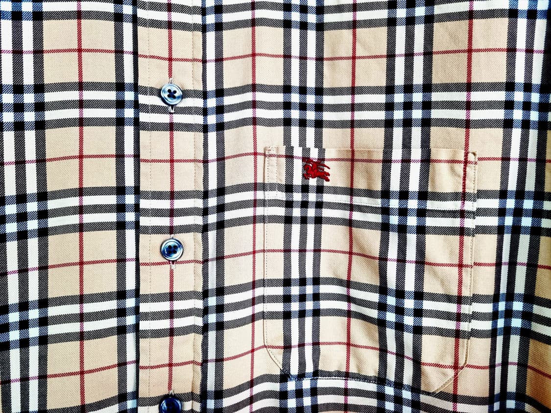 버버리 정품 노바체크 남방 105사이즈 상품이미지3