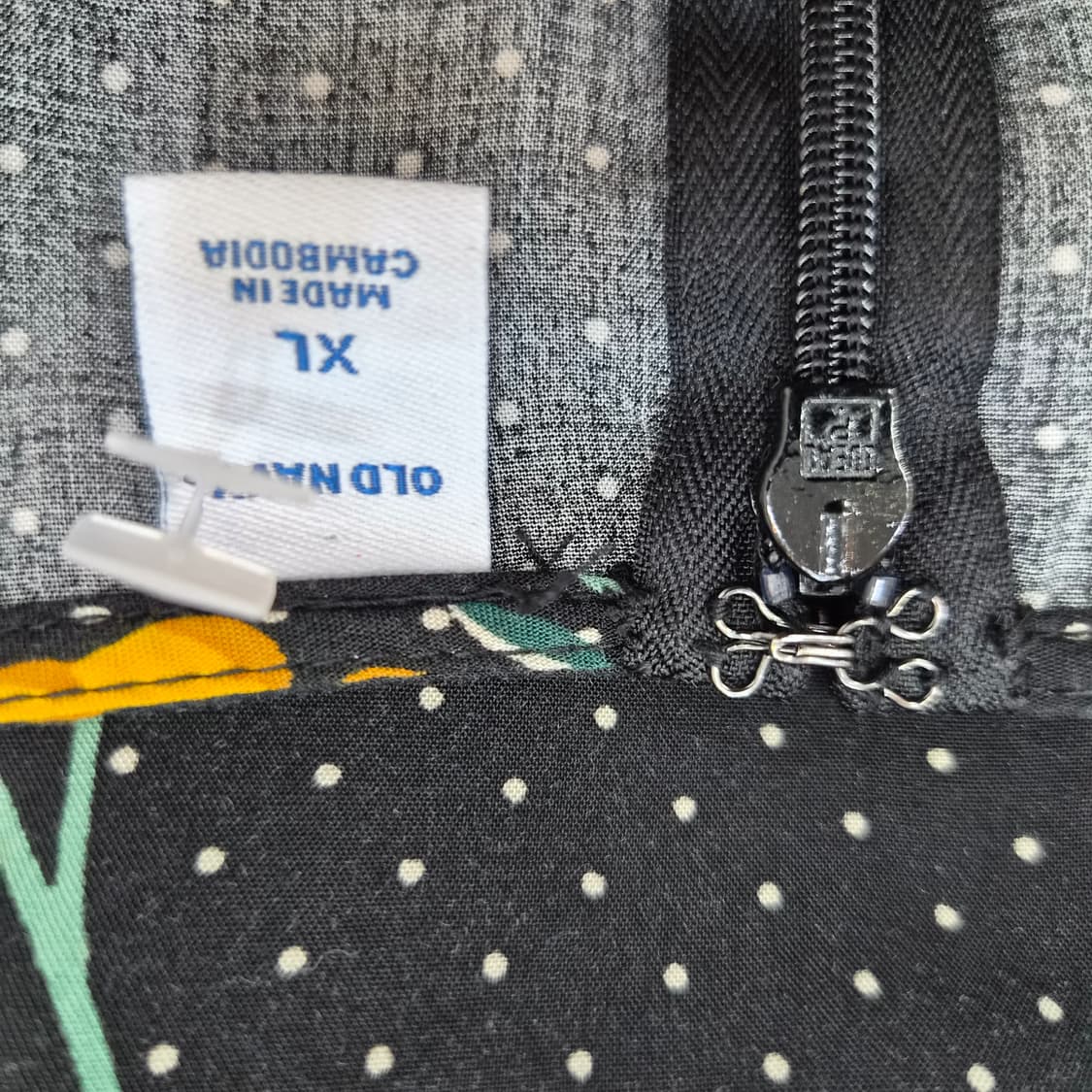 Old Navy 블랙 플라워 도트 플레어 미디원피스 상품이미지10