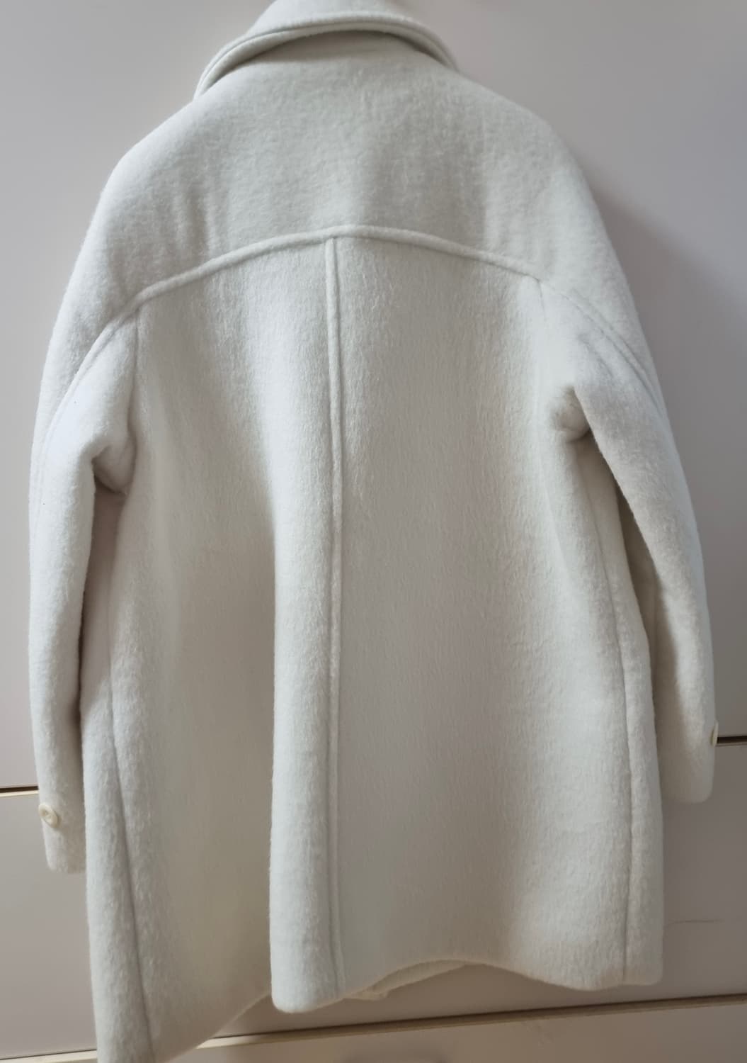 아이보리 부클 울 코트 상품이미지2