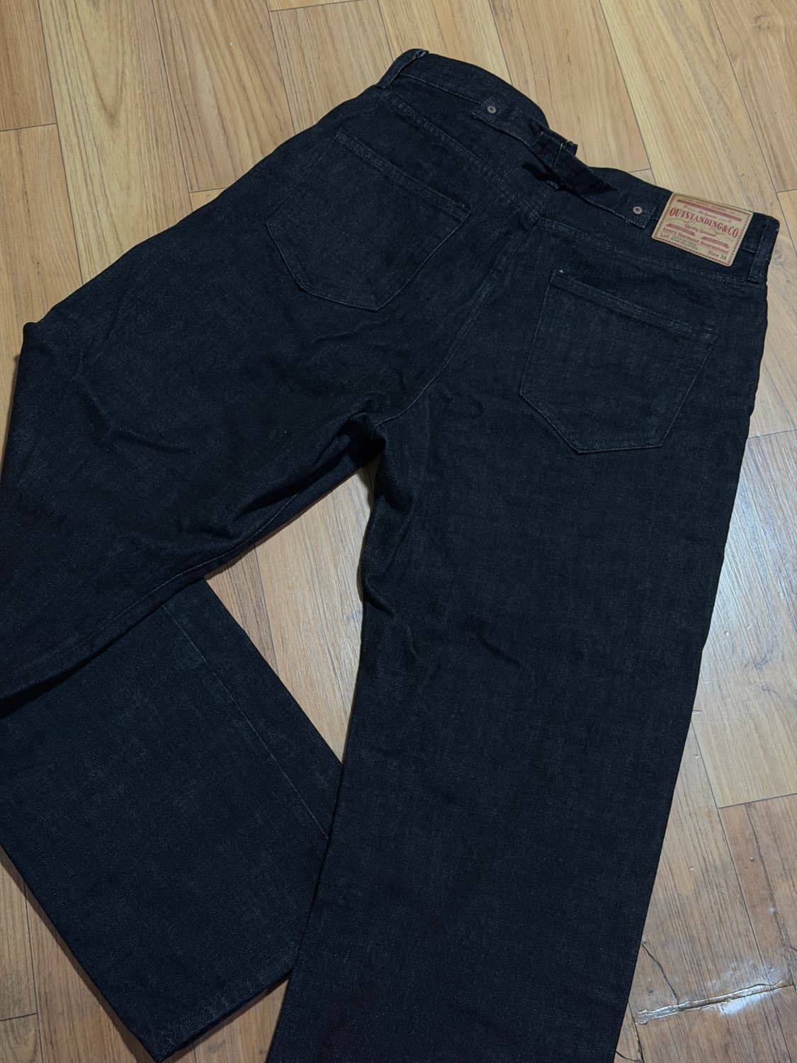 OUTSTANDING 30‘s 신치백 셀비지 와이드 팬츠 L 상품이미지3