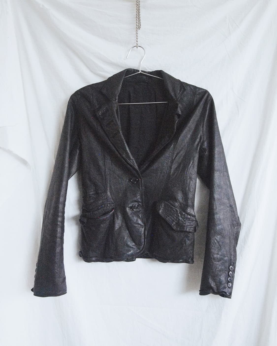avant-garde italian leather jacket 상품이미지6