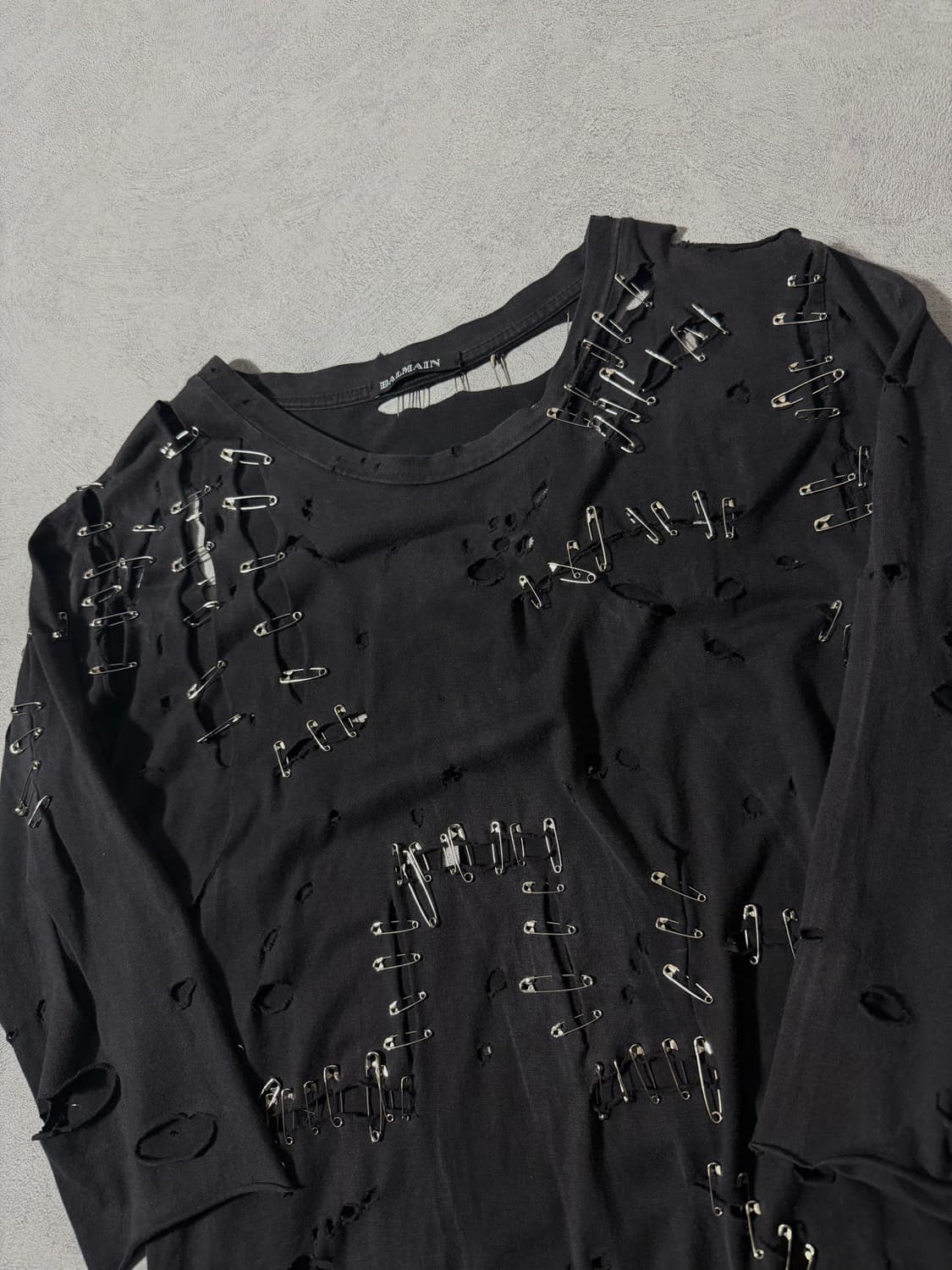 Balmain 11SS safety Pin funk shirt 상품이미지3