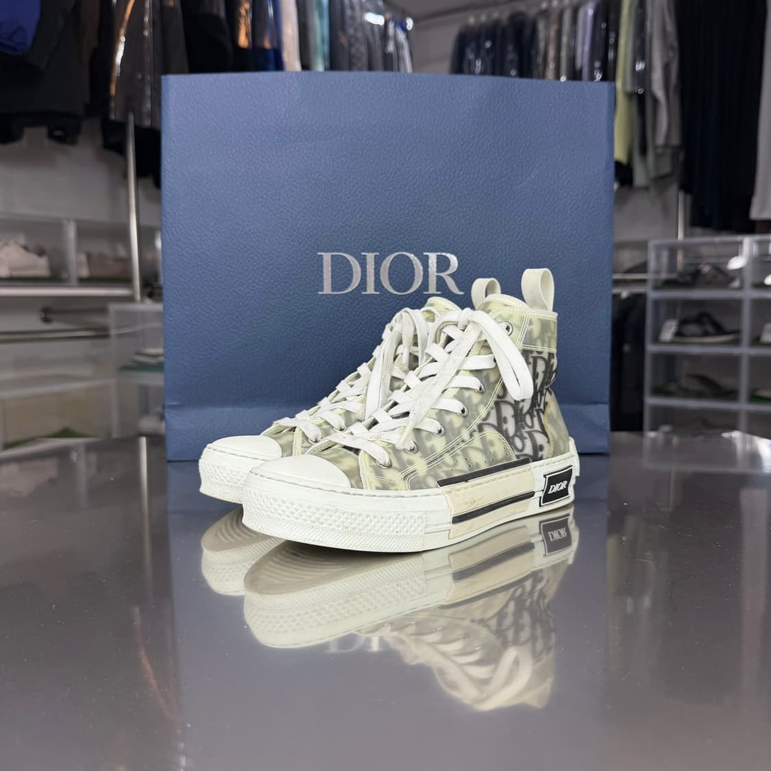 [리오브] 디올 오블리크 B23 하이탑 스니커즈 상품이미지1