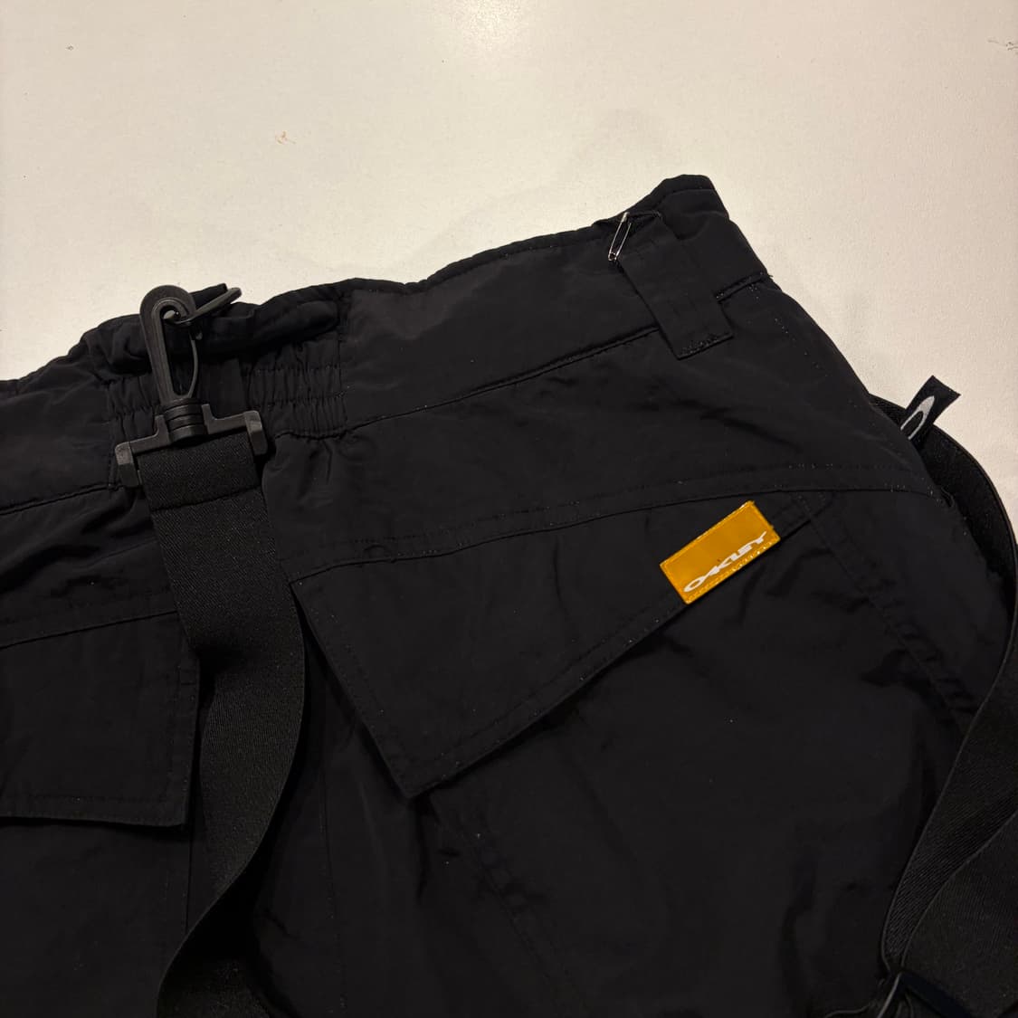 [M] 오클리 블랙 멜빵 스키 팬츠 바지 D628 상품이미지8