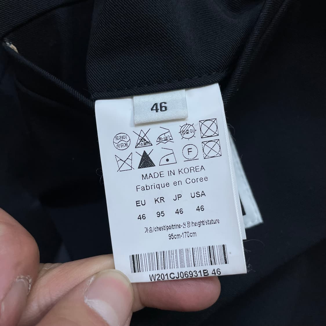 우영미 투 버튼 싱글 블레이저 자켓 블랙 상품이미지9