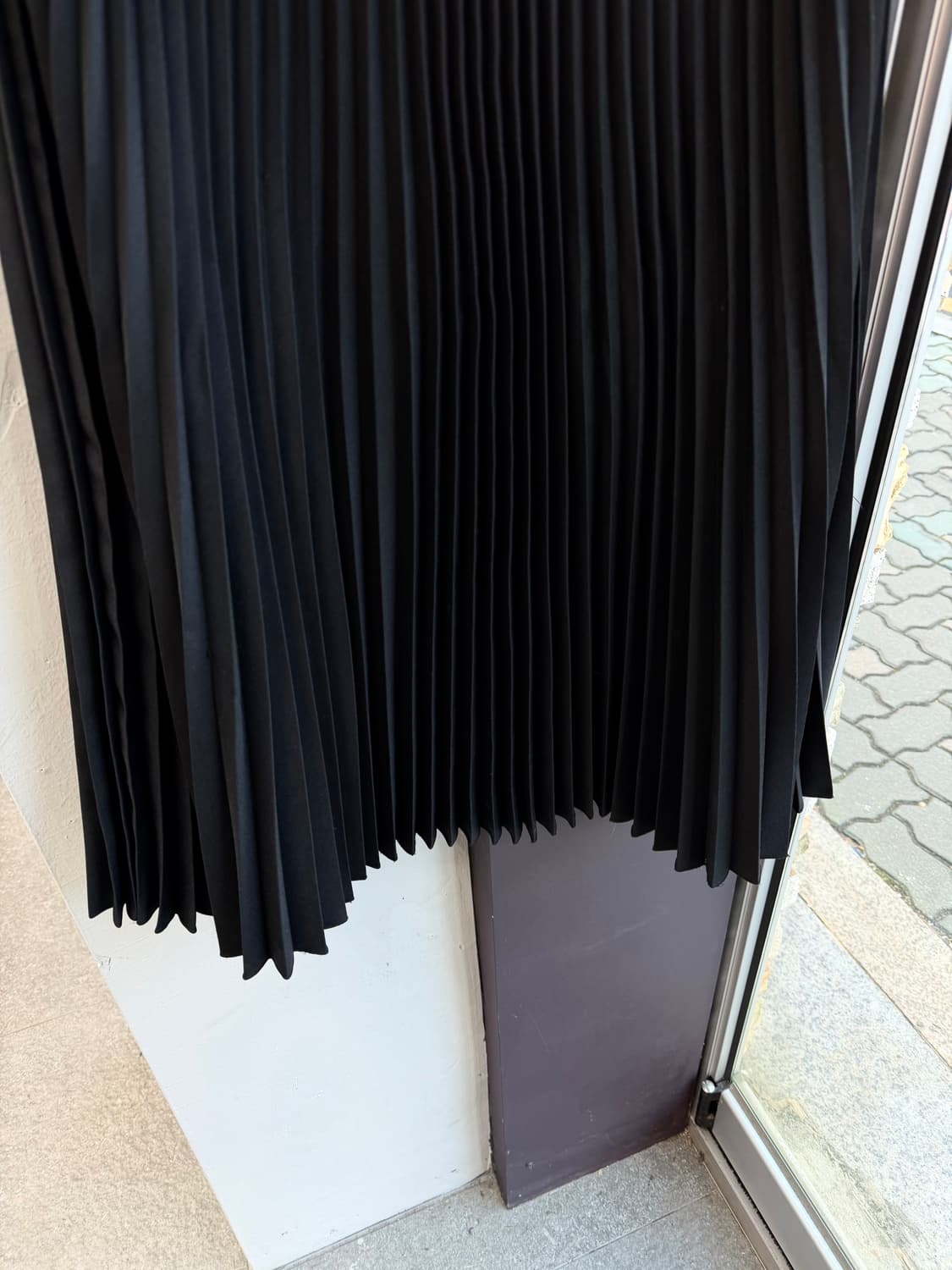 40S/ 프라다 로고밴딩 플리츠 스커트 상품이미지4