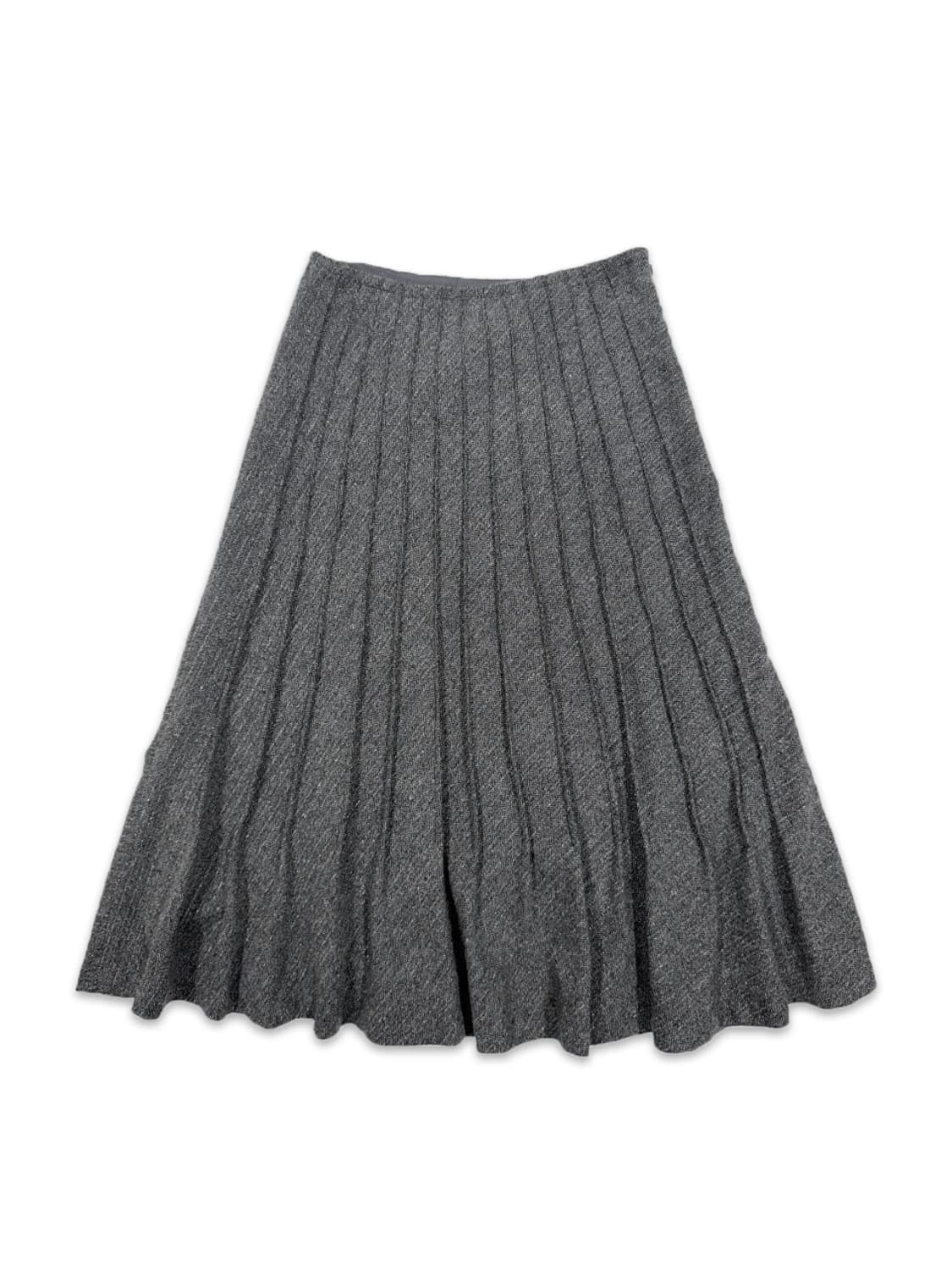 빈티지 CECI OU CELA 그레이 플레어 롱 스커트 상품이미지1