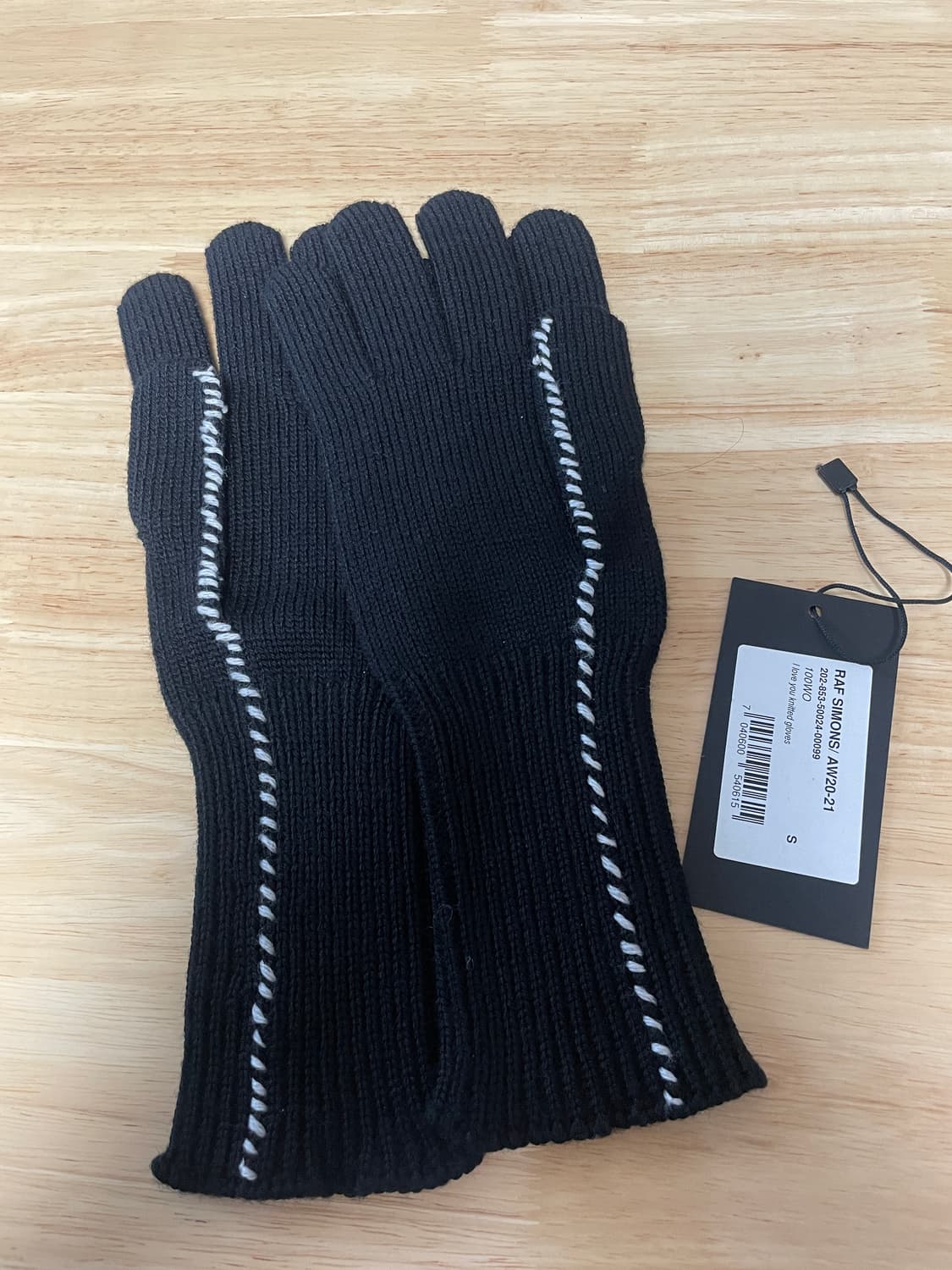 라프시몬스raf simons iloveyou 장갑 상품이미지2