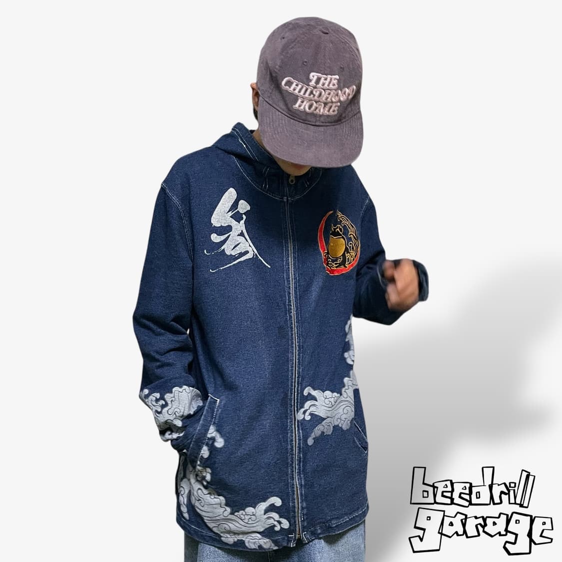 San maruich 일본 빈티지 데님 후드집업 상품이미지1