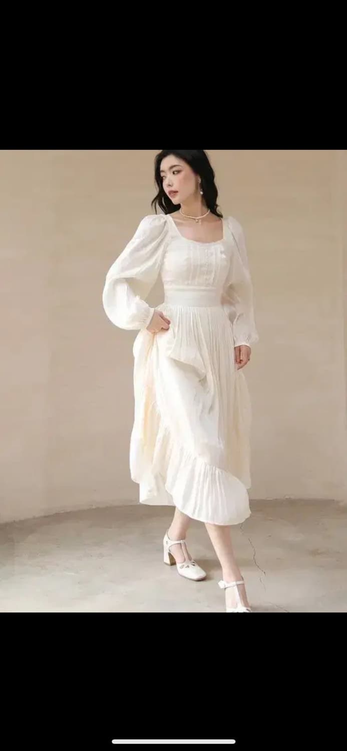 S사이즈) 신스덴 앙쥬 레이스 롱원피스 브라이덜샤워 셀프웨딩스냅 상품이미지2