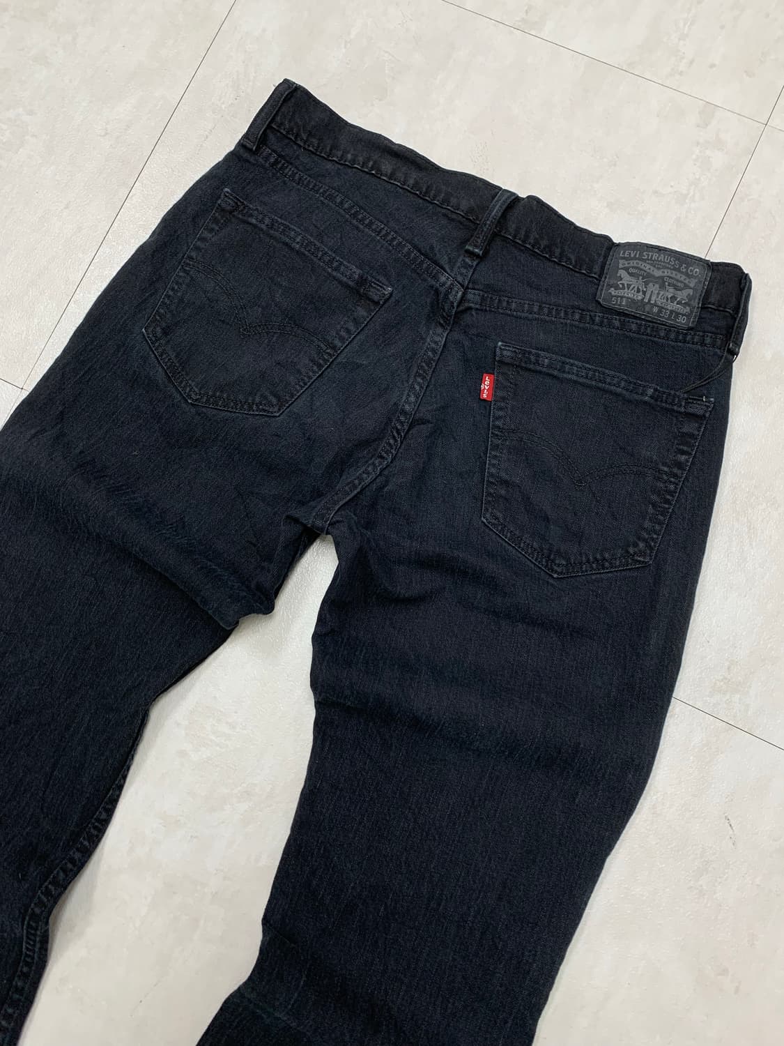 리바이스 511 흑청 데님 팬츠 #256 상품이미지5