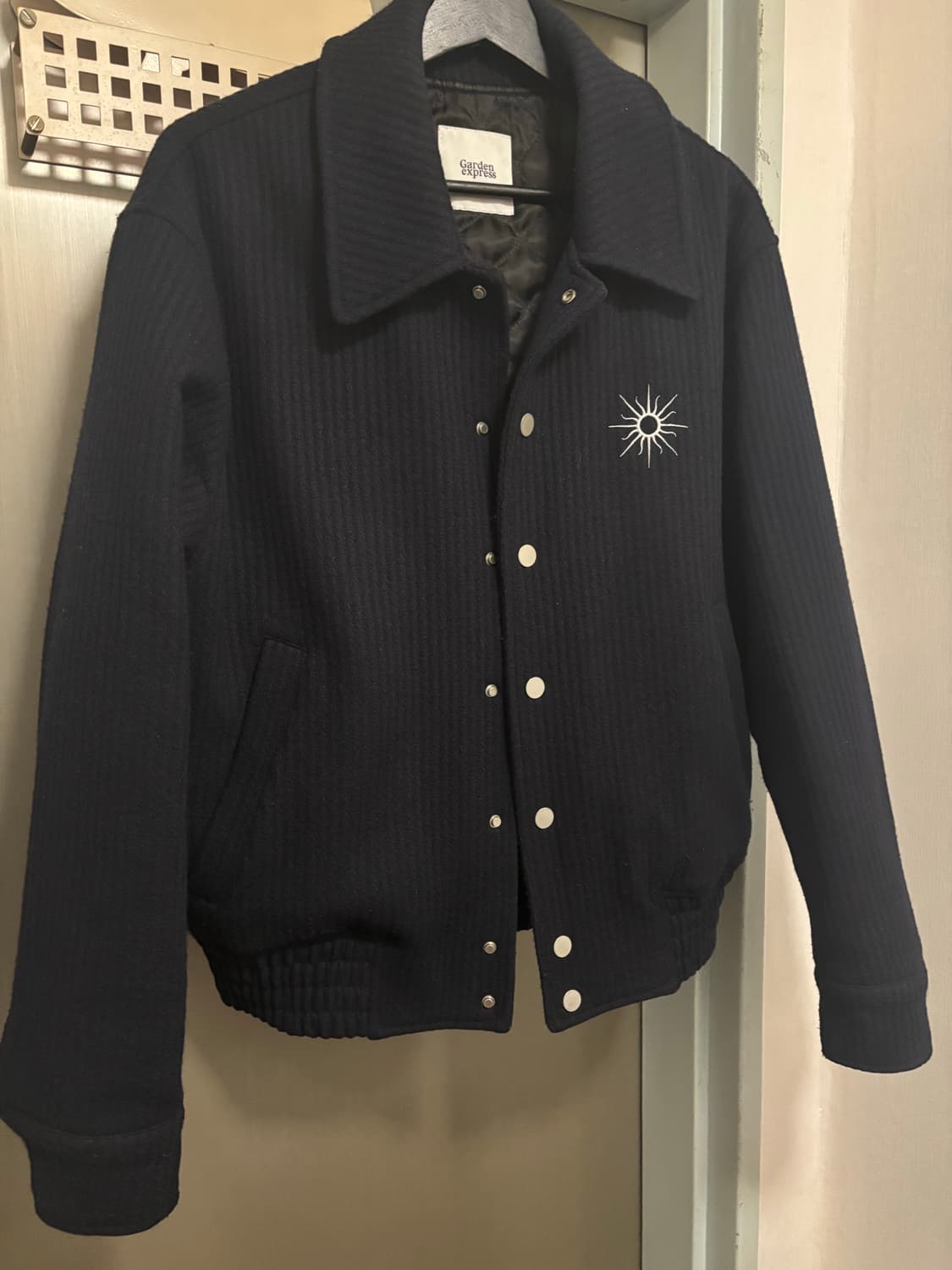 SYMBOL WOOL BLOUSON (dark navy) 상품이미지2