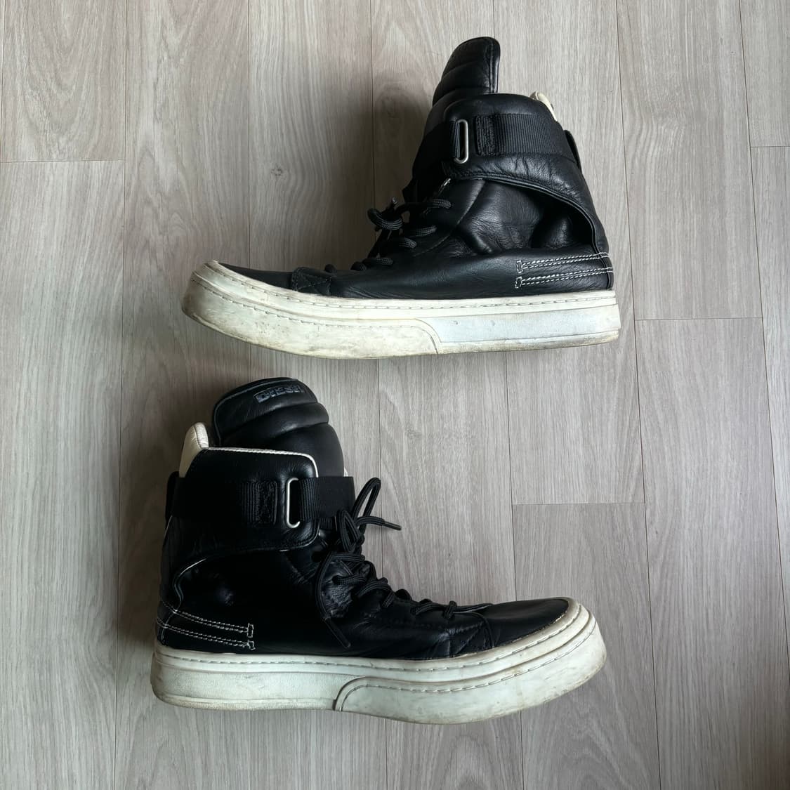 Diesel 디젤 아카이브 래더 하이탑 검정 상품이미지3