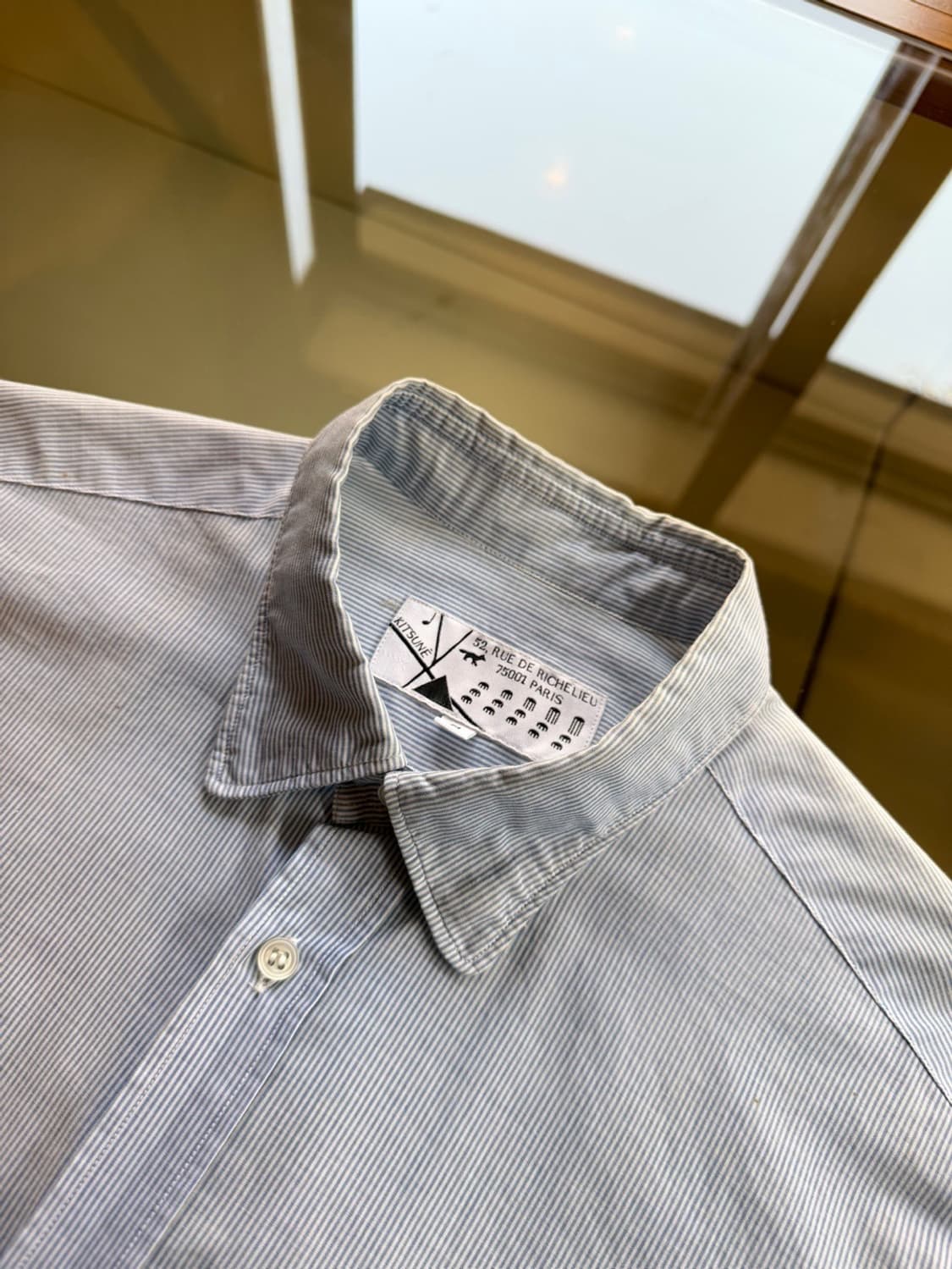 메종키츠네 셔츠 슬림100 상품이미지7