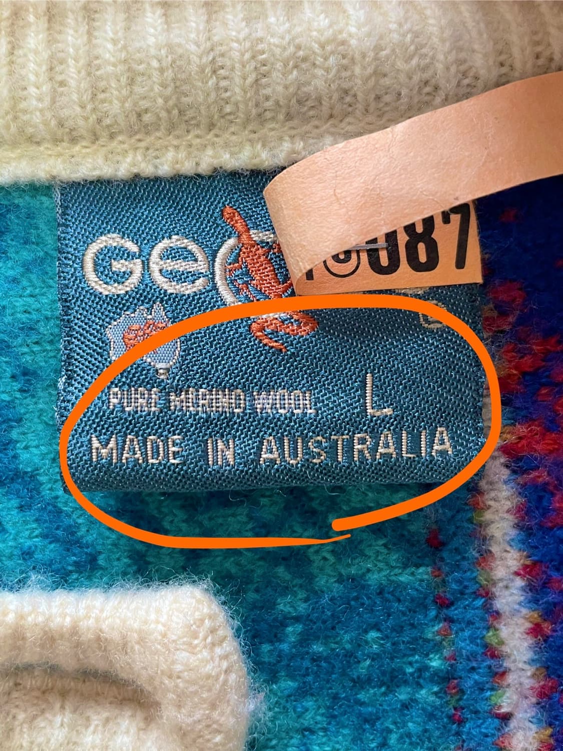 국내 유일 Made 호주 게쿠 geccu 빈티지 입체 케이블 니트 가디건 상품이미지4