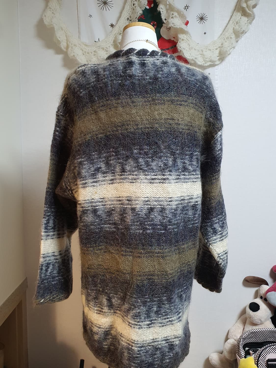 [모리걸] 빈티지 무늬 롱 가디건 상품이미지3