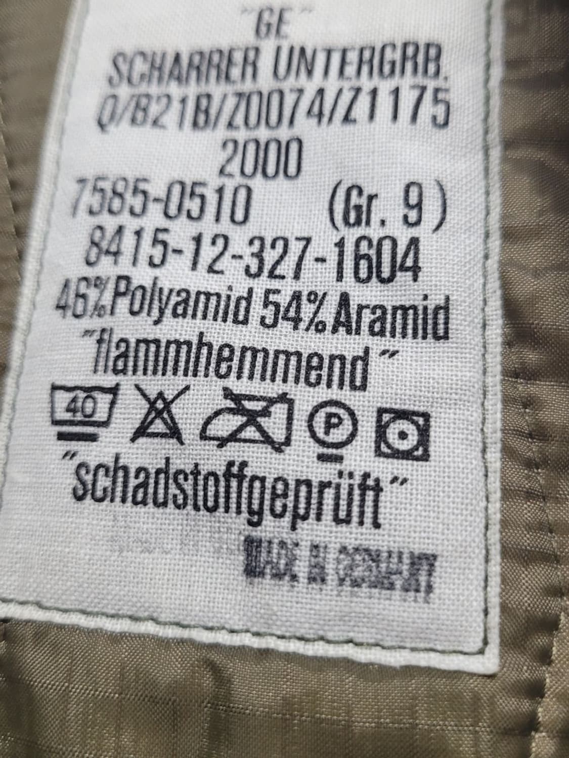 독일군 노멕스 커버롤 상품이미지7