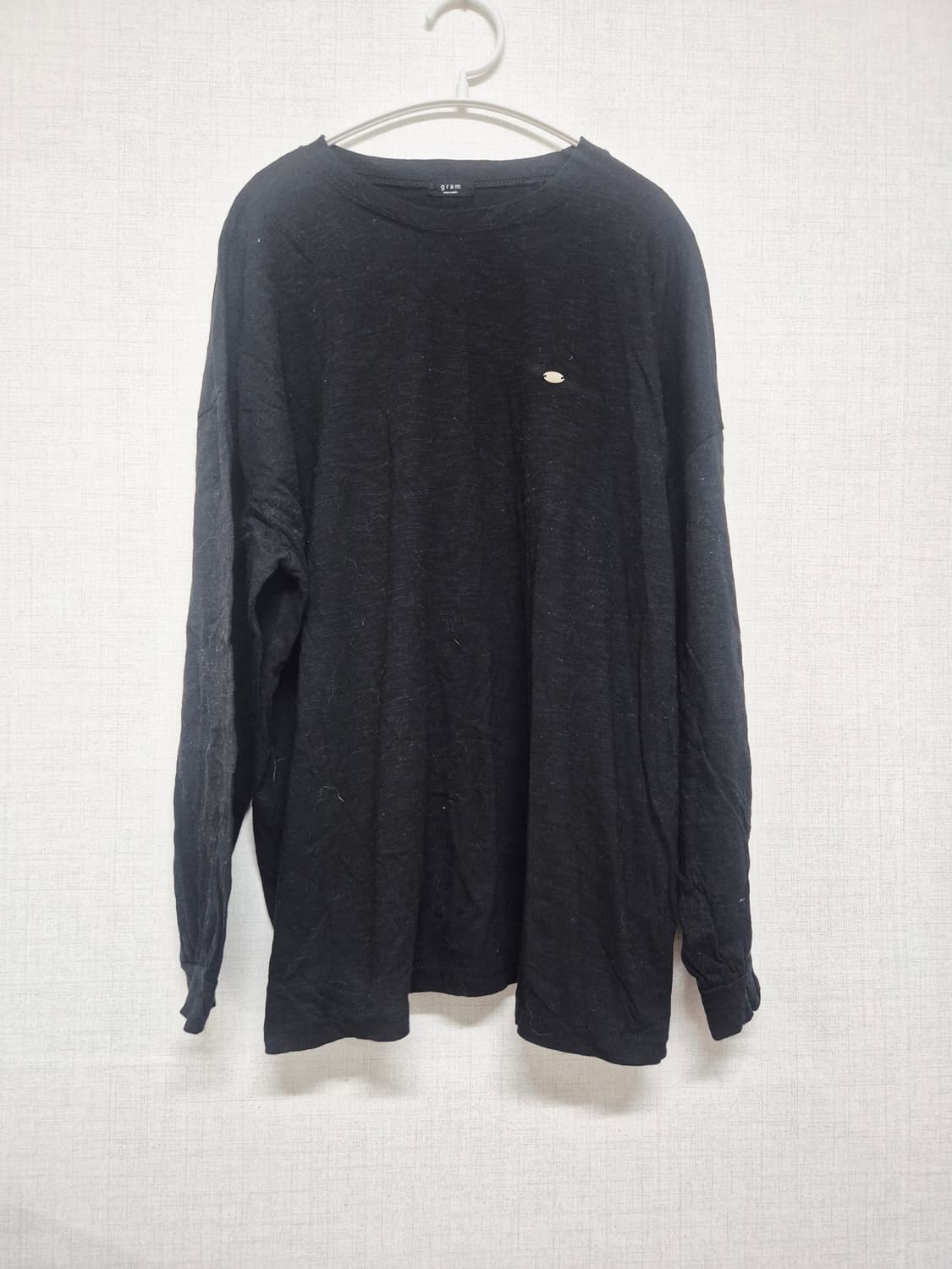 블랙 긴팔티셔츠 상품이미지1