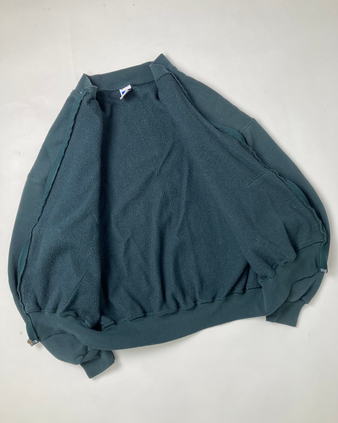 90s Russell Zip Up Sweatshirt (sage gree 상품이미지6