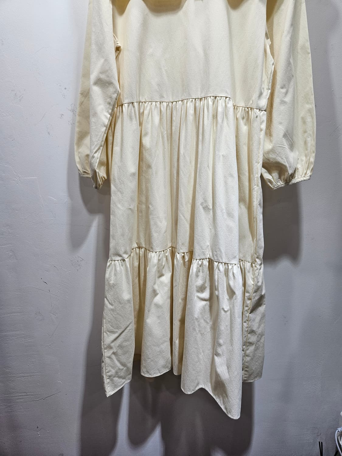 테일러 카라 롱 원피스 아이보리 [새상품] 상품이미지3