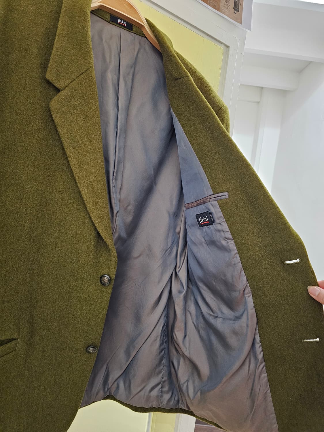 Ixi:z 익시즈 00's 올리브그린 울자켓 상품이미지3