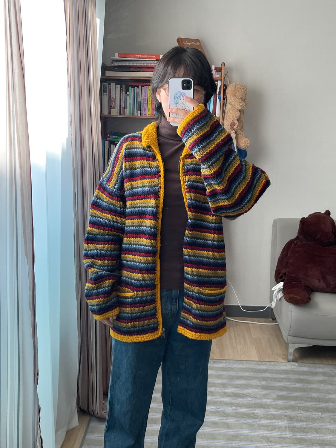 ARTESANIA 에스닉 핸드메이드 니트 가디건 상품이미지3