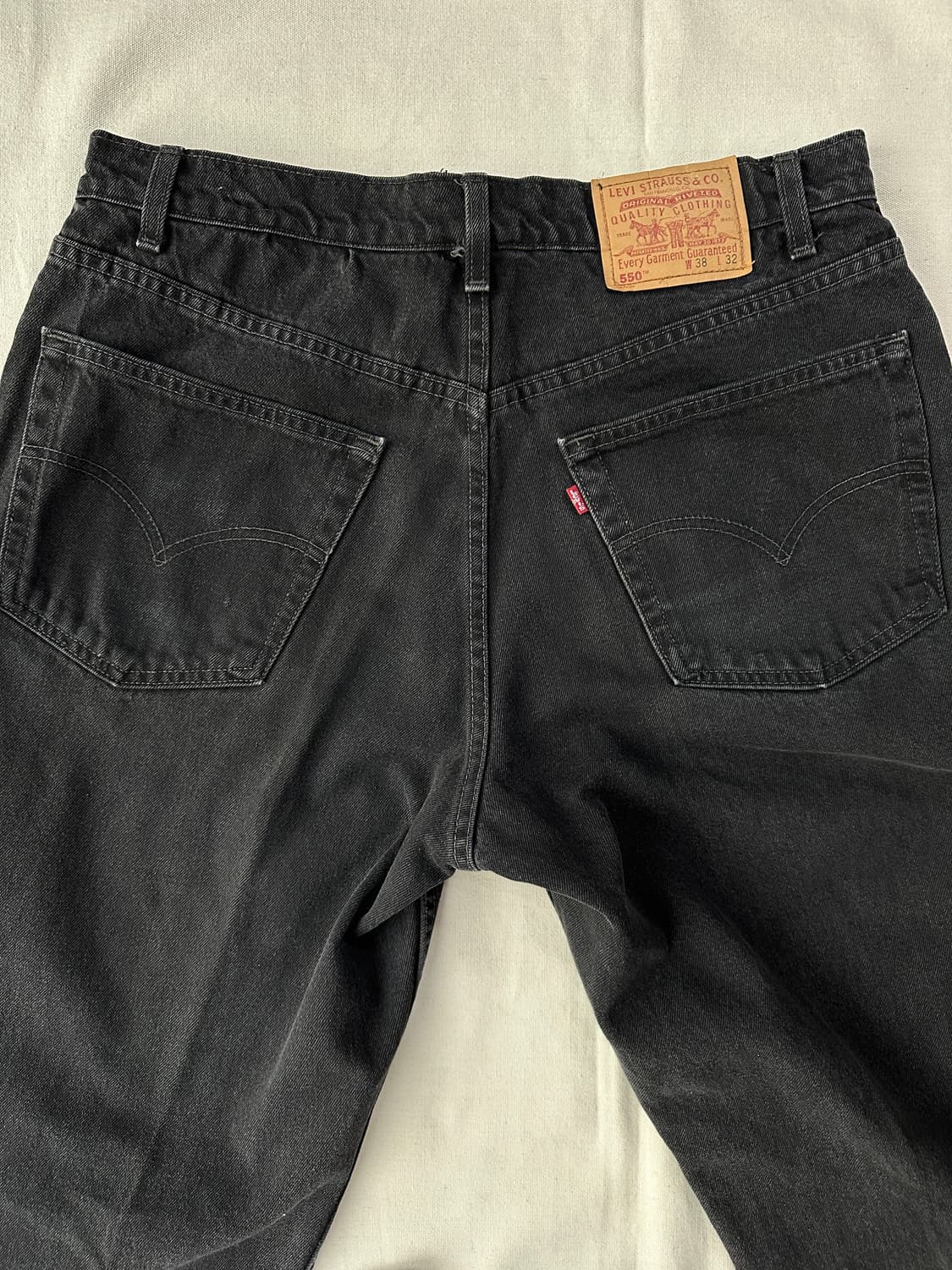 리바이스 550 흑청 데님 팬츠 38 made in Canada 상품이미지8