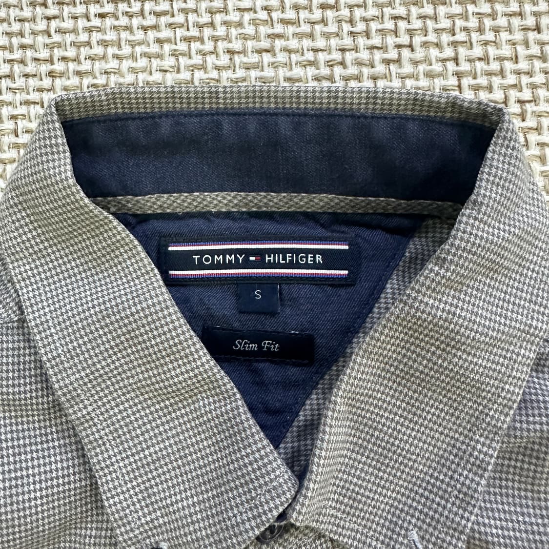 S 타미힐피거 그레이 슬림핏 셔츠 0429D 상품이미지3