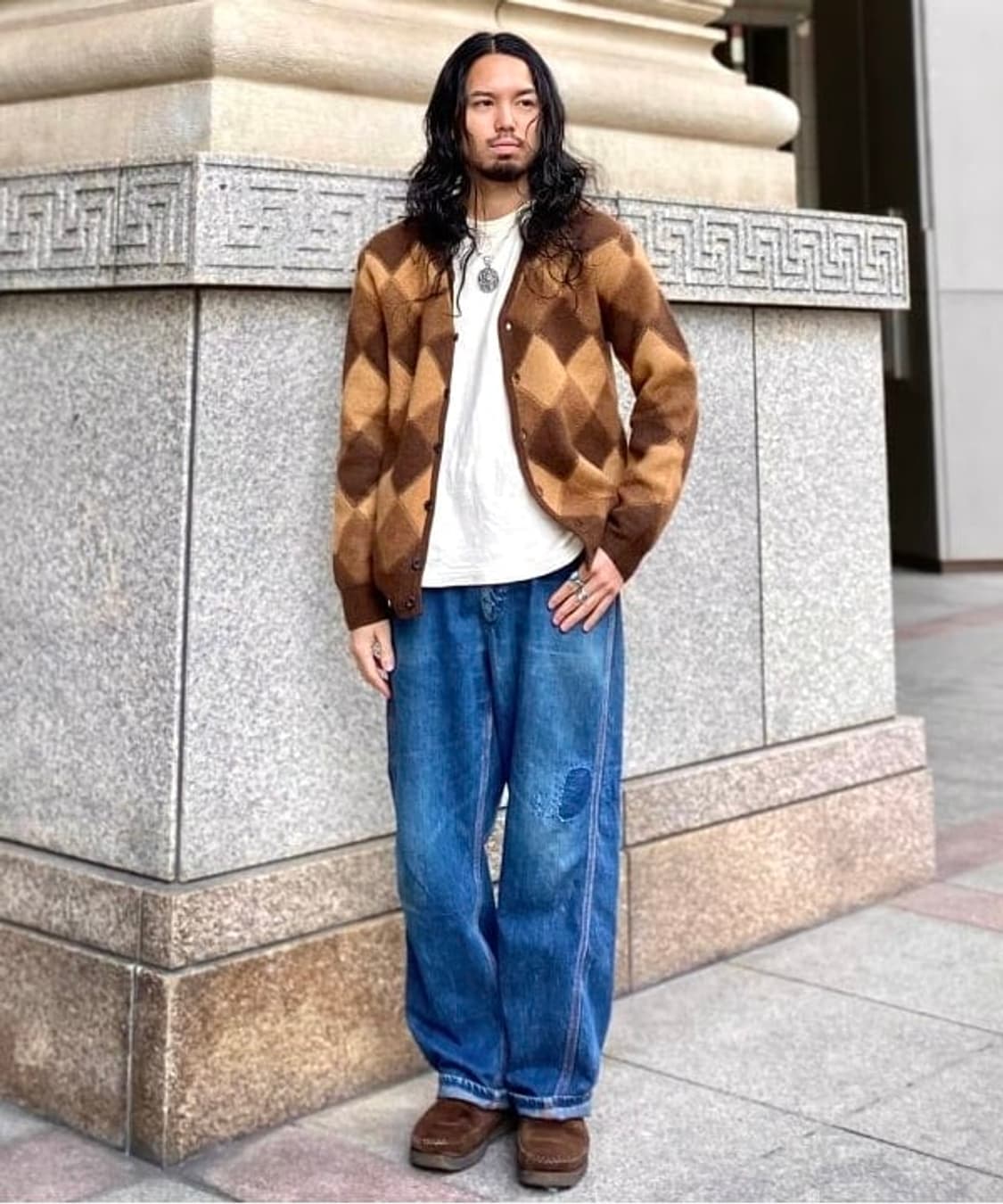 빔즈플러스 BEAMS PLUS Jacquard Cardigan 상품이미지2