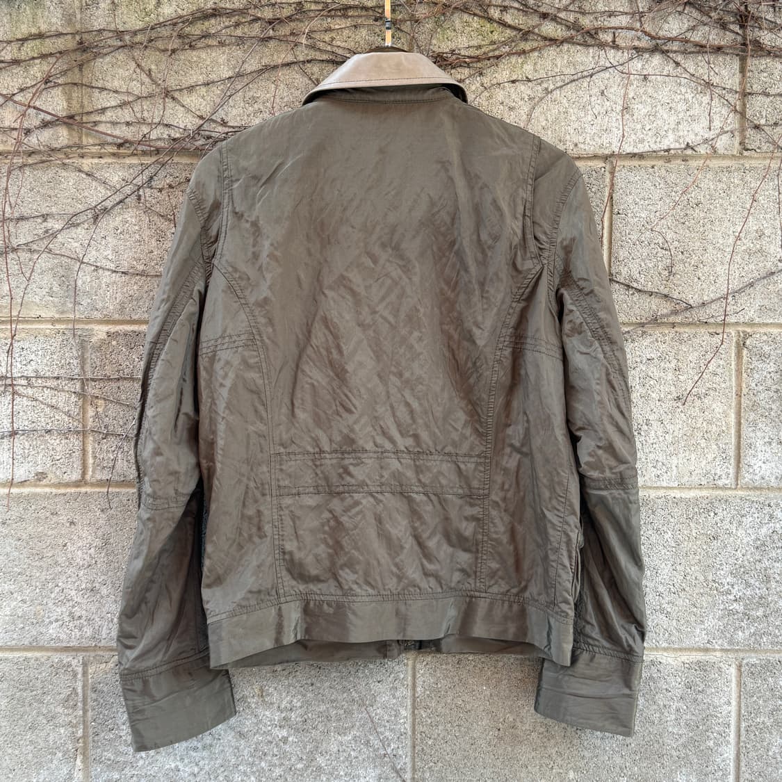 [M] 디젤 카키 나일론 메탈리카 자켓 상품이미지4