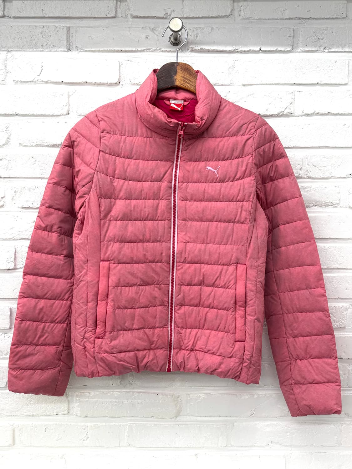 퓨마 핑크 경량패딩 상품이미지3