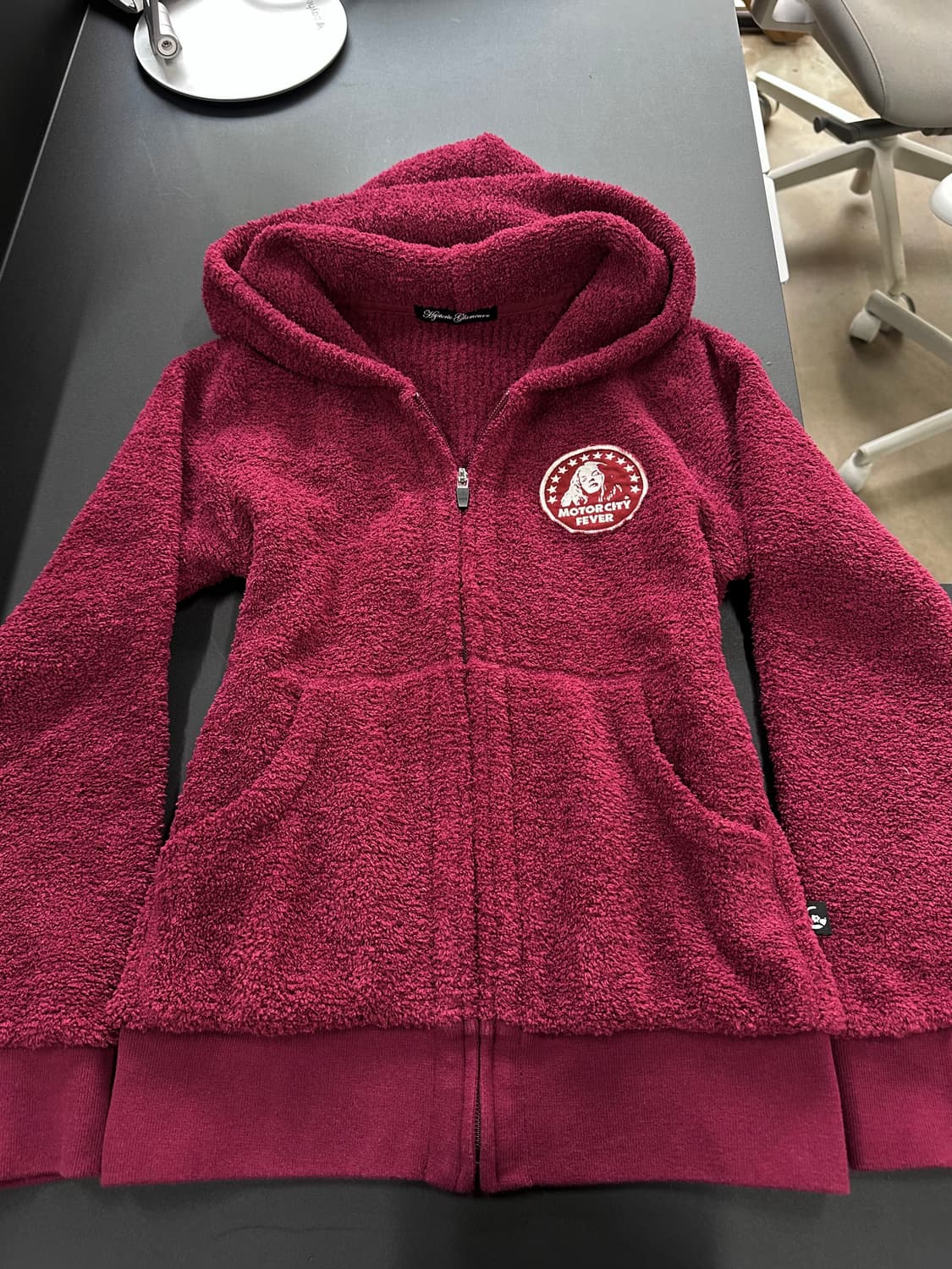 히스테릭글래머 히스걸 보아 파커 후드집업 다크체리 상품이미지6